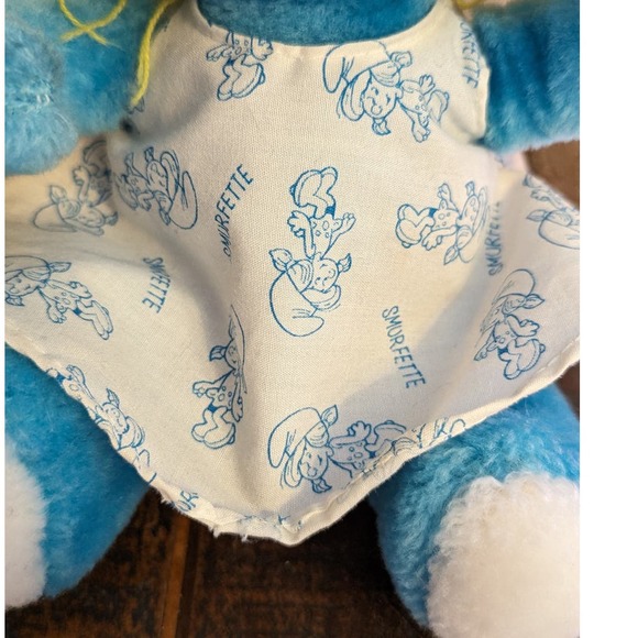 Vintage 1981 Smurfette Smurf Peyo Wallace Berrie & Co. Stuffed Plush Toy 10" - Picture 6 of 10